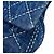Borsa a Spalla Chanel Denim Chain Blu - vista 7
