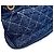 Borsa a Spalla Chanel Denim Chain Blu - vista 8