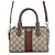 Borsa Boston Ophidia Gucci Marrone Beige