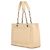 Borsa Chanel in pelle di vitello granulata beige - vista 2