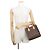 Borsa Louis Vuitton Monogram Sac Plat BB M46265 Marrone Rosso - vista 4