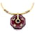 Collana Choker Givenchy Vintage Rosso D'oro  - vista 2