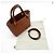 Borsa a tracolla tote Anagram Loewe Marrone - vista 14