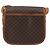 Céline Celine Vintage Macadam Tela e Pelle Marrone - vista 2