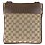 Borsa Messenger Gucci GG Canvas e pelle Marrone - vista 2
