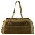 Borsa a tracolla Cartier La Dona in scamosciato marrone e pelle dorata D'oro Metallico - vista 2