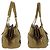 Borsa a tracolla Cartier La Dona in scamosciato marrone e pelle dorata D'oro Metallico - vista 7