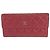 Portafoglio lungo Chanel Caviar Skin Matelasse Rosso