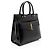 Piccola borsa satchel Uptown in pelle di vitello liscia con monogramma Saint Laurent Nero - vista 2