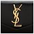 Piccola borsa satchel Uptown in pelle di vitello liscia con monogramma Saint Laurent Nero - vista 9