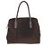 Borsa Tote in pelle velluto marrone Prada
