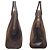 Borsa Tote in pelle velluto marrone Prada - vista 8