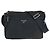 Borsa Messenger Prada Nylon Tessuto Triangle Logo Nero