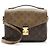 Borsa a tracolla Louis Vuitton Reverse Monogram Pochette Metis Nero