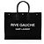 Tote Large Rive Gauche em canvas e couro de bezerro Saint Laurent Preto