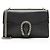 Borsa a tracolla Dionysus Medium in pelle e cristalli Gucci Nero