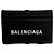 Tarjetero de piel Balenciaga Negro