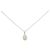 Autre Marque Collana in oro bianco Au750 con opale e diamante Argento