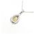 Autre Marque Collana in oro bianco Au750 con opale e diamante Argento - vista 4
