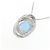 Autre Marque Collana con diamante e topazio blu Au750 - vista 4