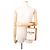 Céline Borsa Celine Mini Vertical Cabas in tela e pelle Marrone Beige - vista 4