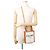 Céline Borsa Celine Mini Vertical Cabas in tela e pelle Marrone Beige - vista 5