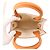 Céline Borsa Celine Mini Vertical Cabas in tela e pelle Marrone Beige - vista 6