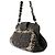 Sac à bandoulière Chanel Matelassé Tweed Noir Multicolore Marron foncé - vue 2
