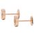 Orecchini Love Stud in oro rosa 18K Cartier - vista 2
