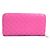 Cartera larga de cuero rosa Bottega Veneta - vista 2