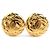 Orecchini a clip dorati Chanel D'oro