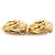 Orecchini a clip dorati Chanel D'oro - vista 3