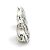 Orecchini Chanel Mademoiselle Metal Silver Argento - vista 3