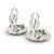 Orecchini Chanel Mademoiselle Metal Silver Argento - vista 5