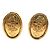 Timeless Pendientes de clip dorados Chanel