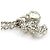 Collana Chanel in argento con cuore Coco Mark - vista 2