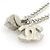 Collana Chanel in argento con cuore Coco Mark - vista 4