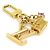 Petite Malle Portachiavi Micro Charm Louis Vuitton D'oro