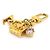 Petite Malle Portachiavi Micro Charm Louis Vuitton D'oro - vista 3