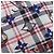 Louis Vuitton Etol Monogram Tartan Stola Schwarz Weiß Rot Marineblau - Ansicht 4