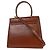 Salvatore Ferragamo Gancini Convertible Top Handle Pelle Medium Marrone - vista 2