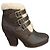 See By Chloé Botines de cuero marrón con hebillas Castaño