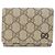 Cartera tríptico Gucci en GG Supreme Beige Crudo