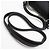 Borsa a tracolla Louis Vuitton Black Leather Lockme II BB Nero - vista 6