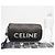 Céline Celine Triomphe Canvas Cylinder Schultertasche Braun Schwarz Weiß - Ansicht 3