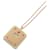 Hermès Collier pendentif Hermes Az de Coeur Beige Doré  - vue 1