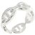 Hermes Hermès Chaine d'Ancre Enchainée Ring Plata
