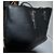 Thierry Mugler Borsa Shopper Mugler in Pelle Vegana Nera Nero - vista 6