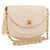Chanel Vintage Round Flap Satin Beige