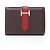 Hermès Tarjetero Hermes Bearn Mini Ebene Castaño Roja